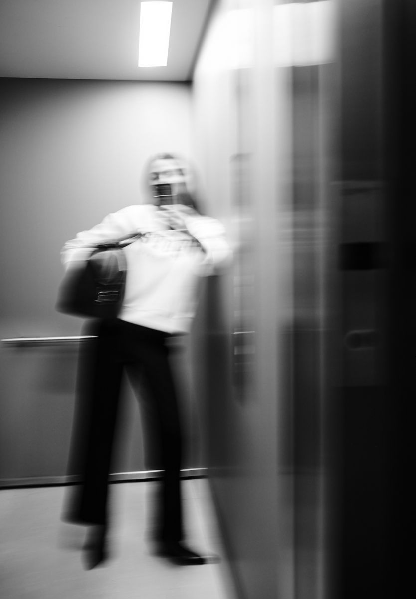 Herringbone Wide Leg Hose