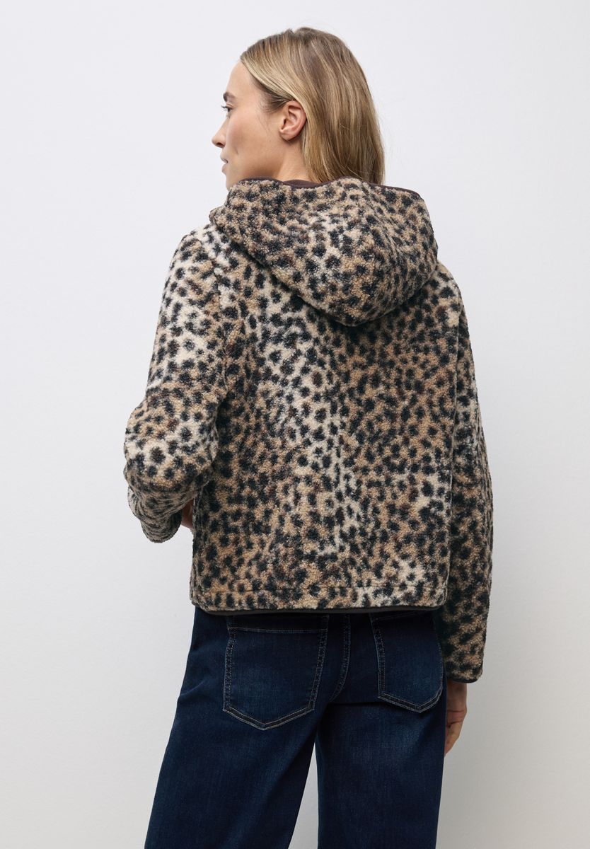 Teddy-Jacke mit Leo-Muster