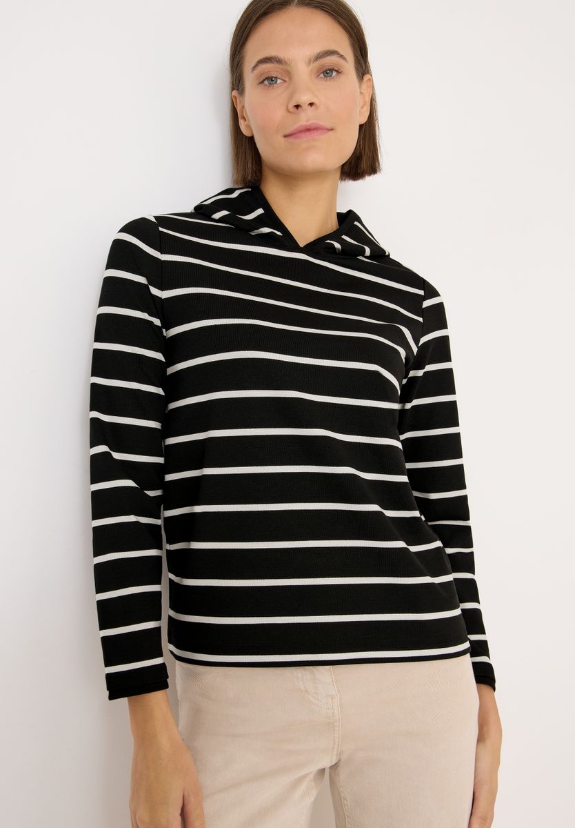 Gestreiftes Kapuzenshirt