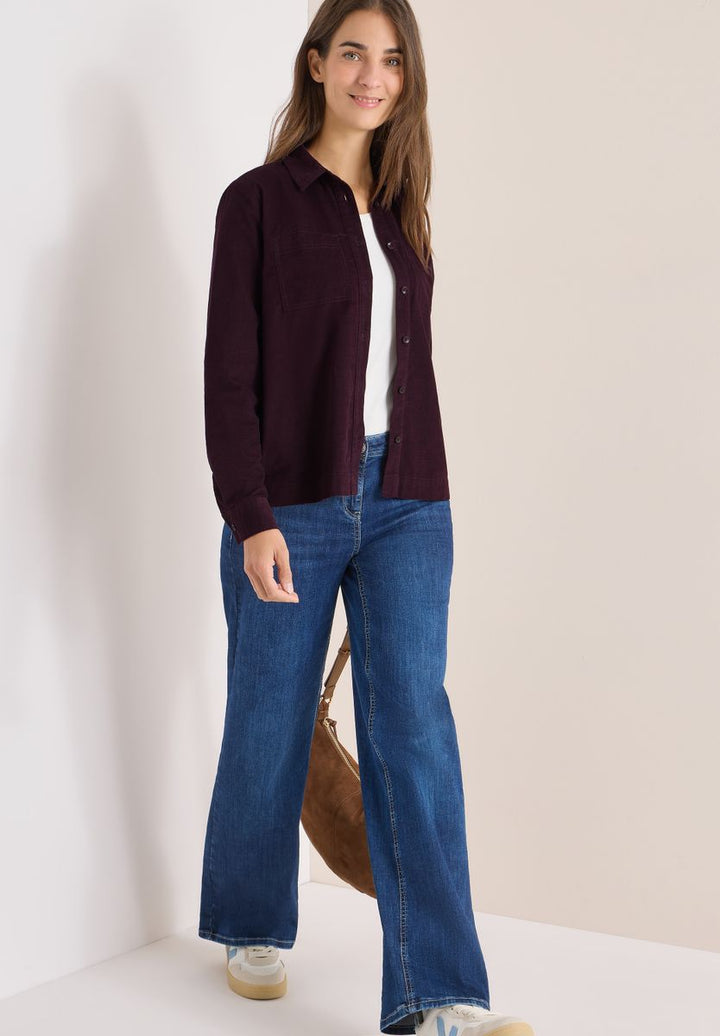 Cord Hemdbluse