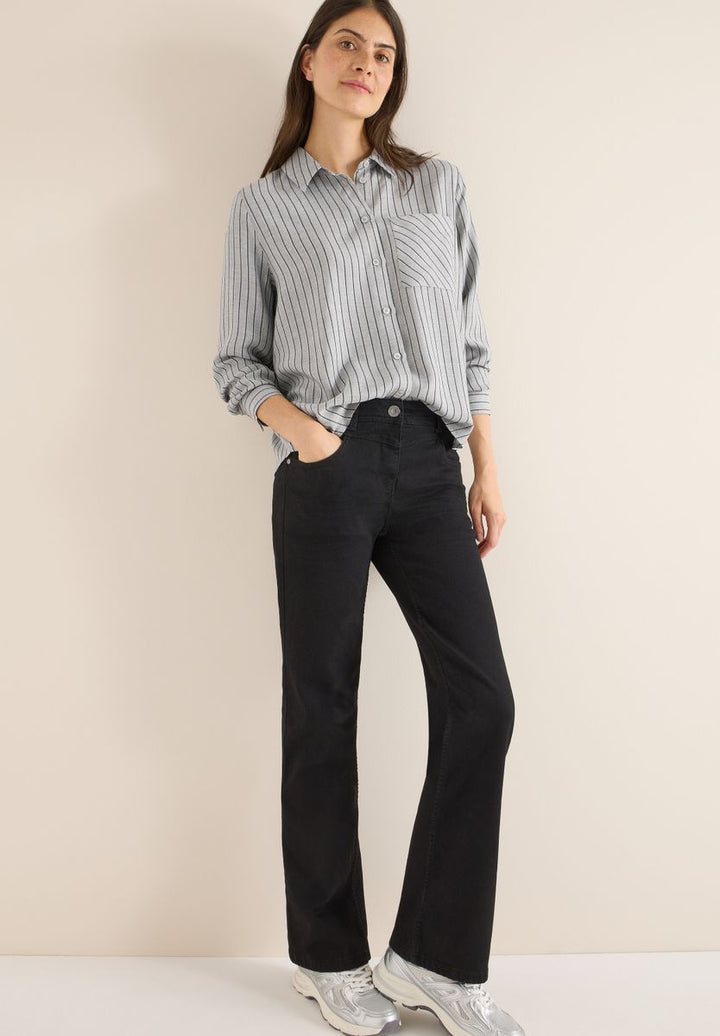 Streifen Flanell-Hemdbluse