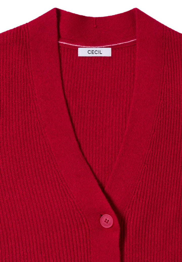 Cardigan mit Strukturdetail