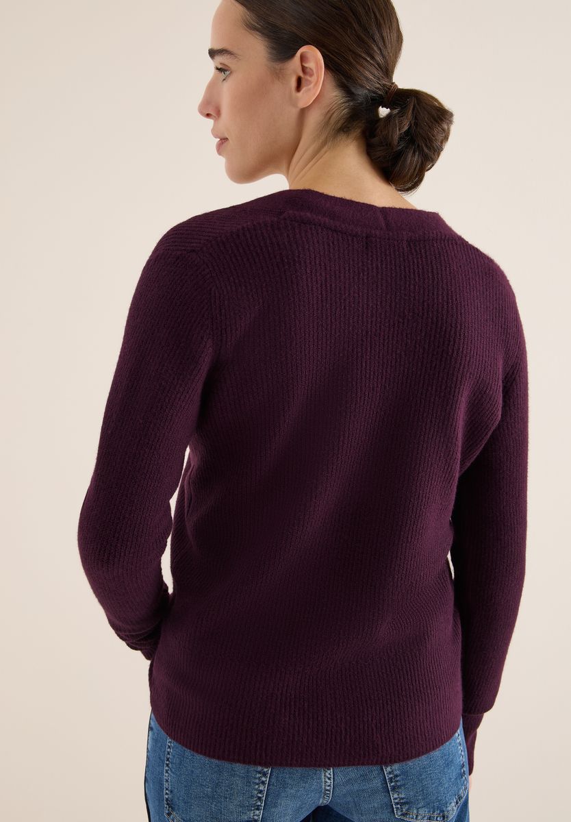 Cardigan mit Strukturdetail
