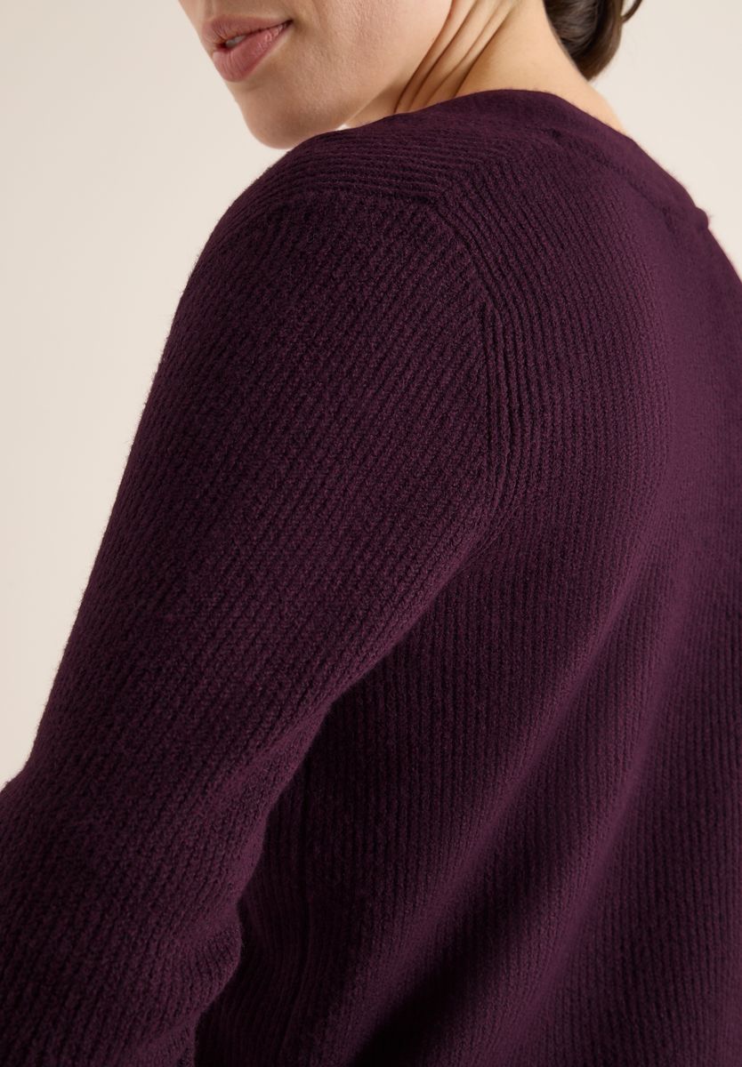 Cardigan mit Strukturdetail