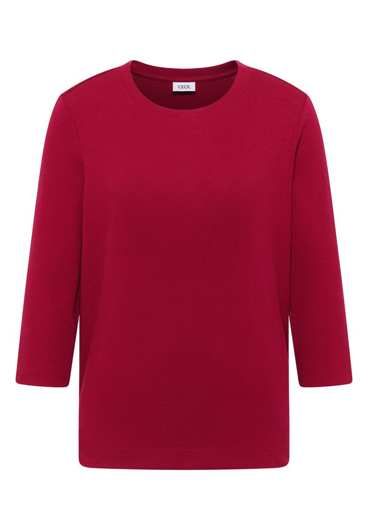 Shirt mit Rippstruktur