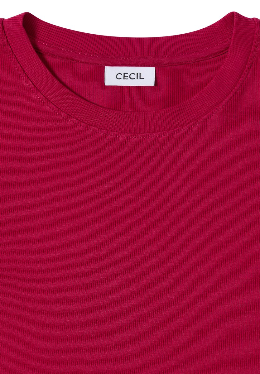 Shirt mit Rippstruktur