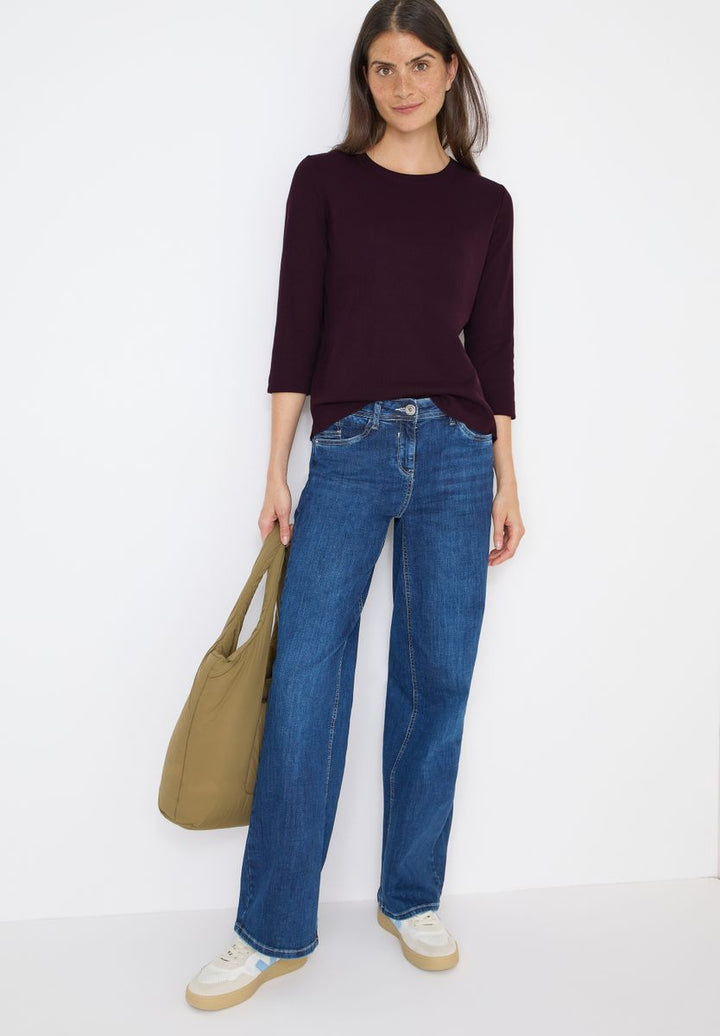 Shirt mit Rippstruktur