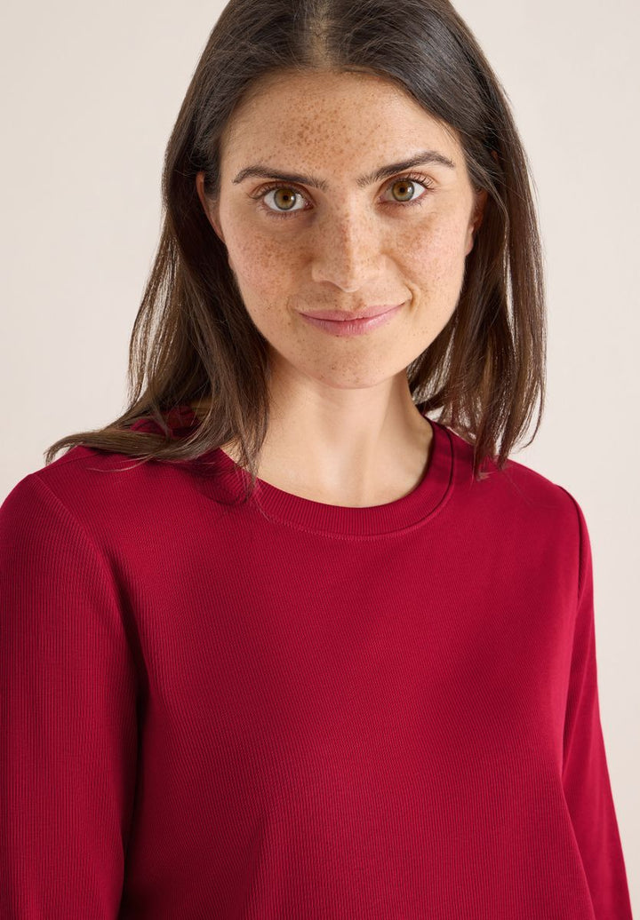 Shirt mit Rippstruktur