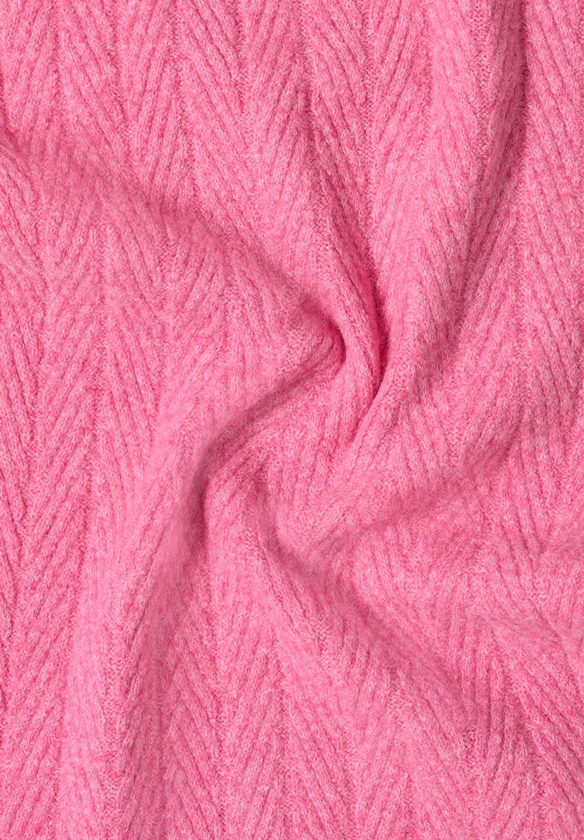 Strickschal mit Struktur