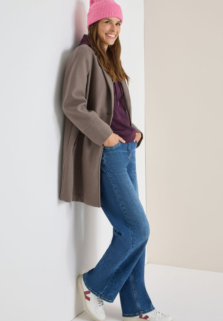 Strickmütze mit Struktur