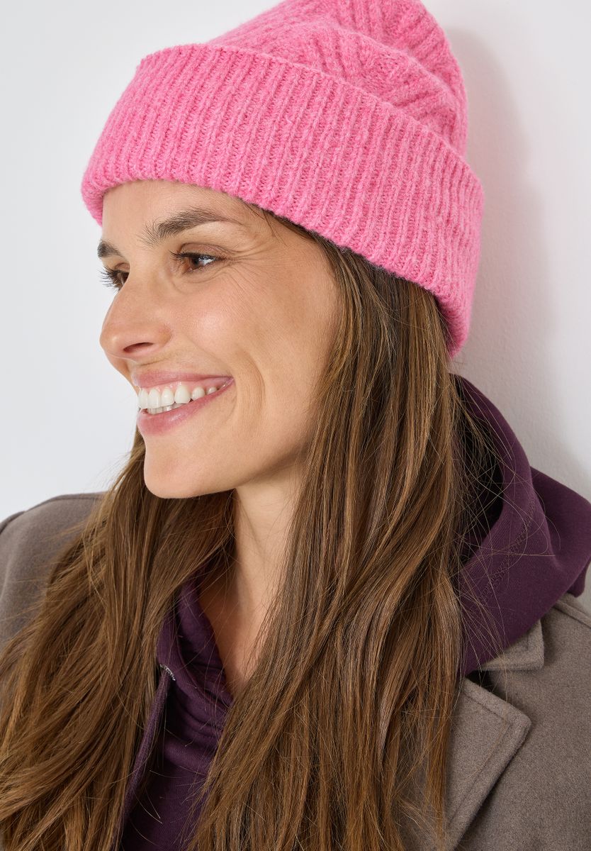 Strickmütze mit Struktur