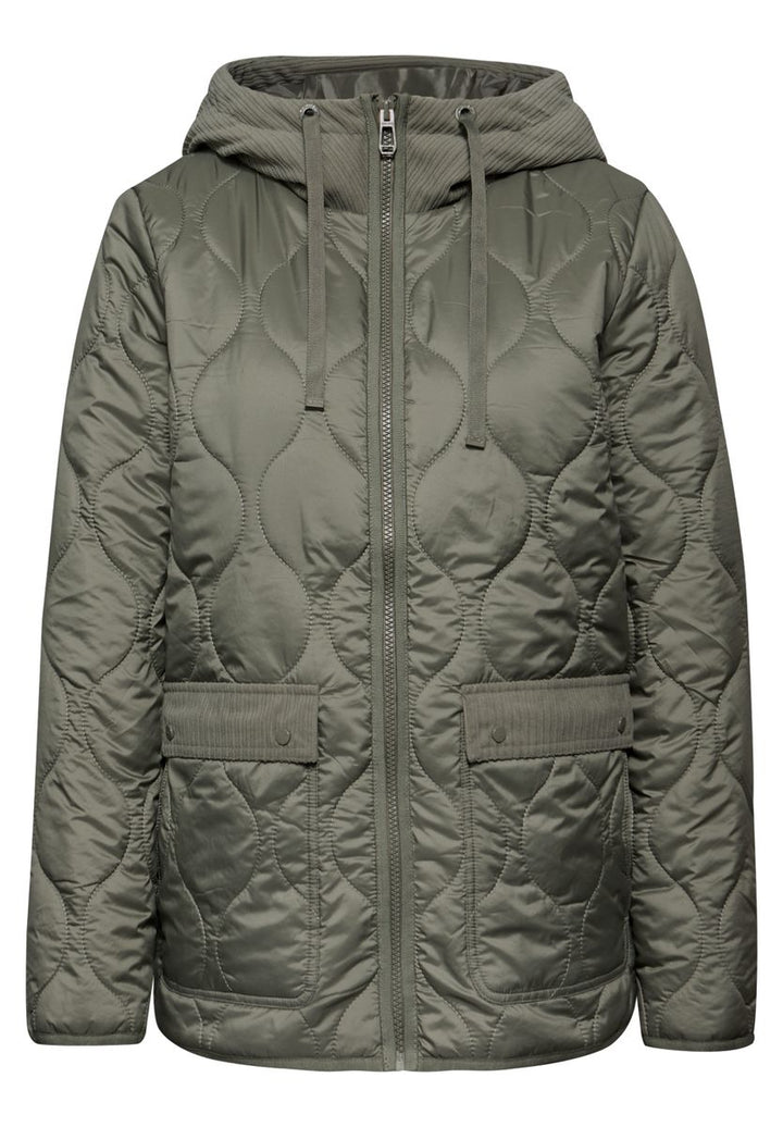 Steppjacke mit Kapuze