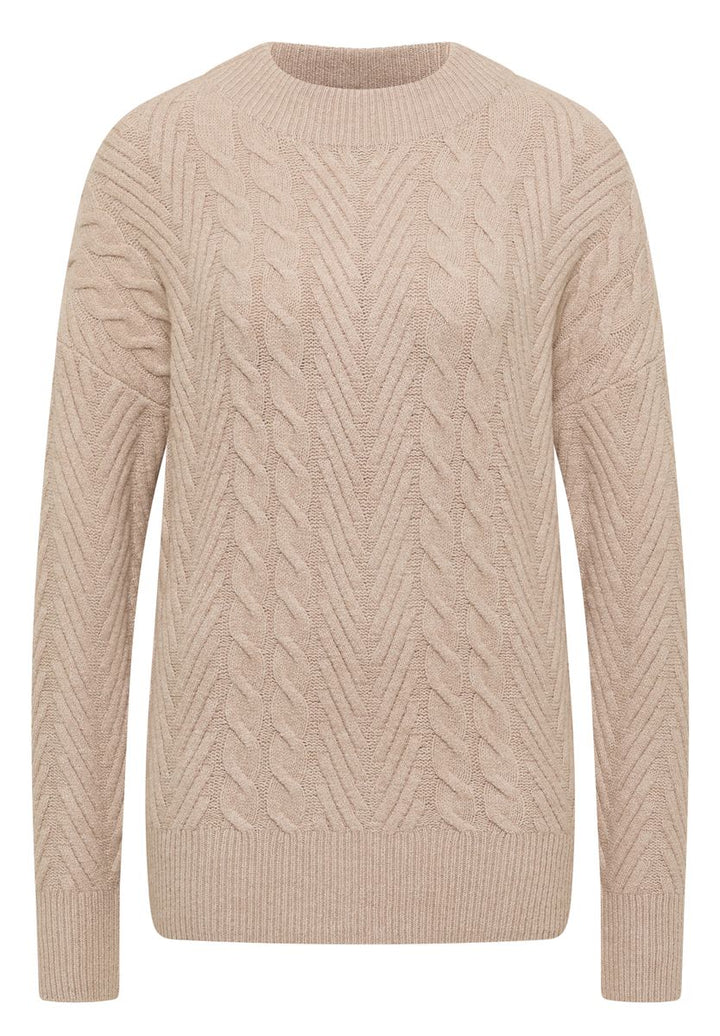 Pullover mit Zopfmuster