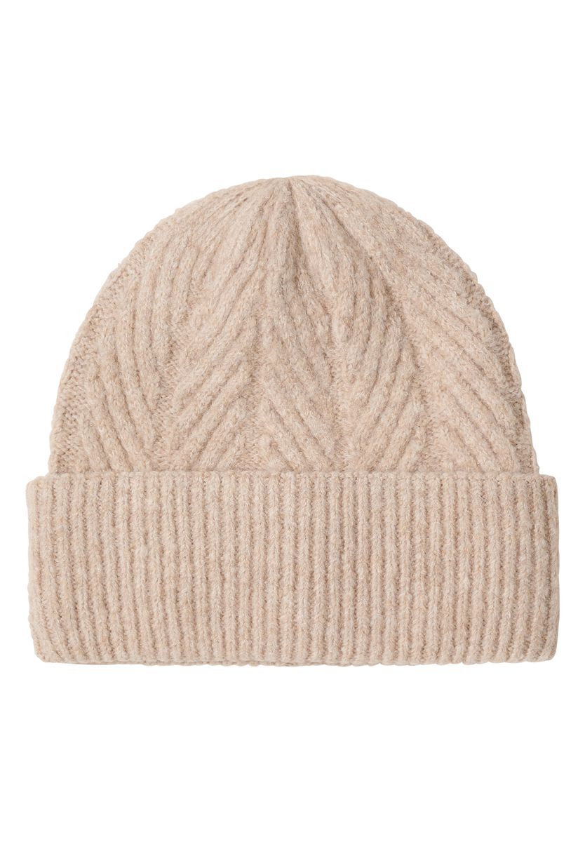 Strickmütze mit Struktur