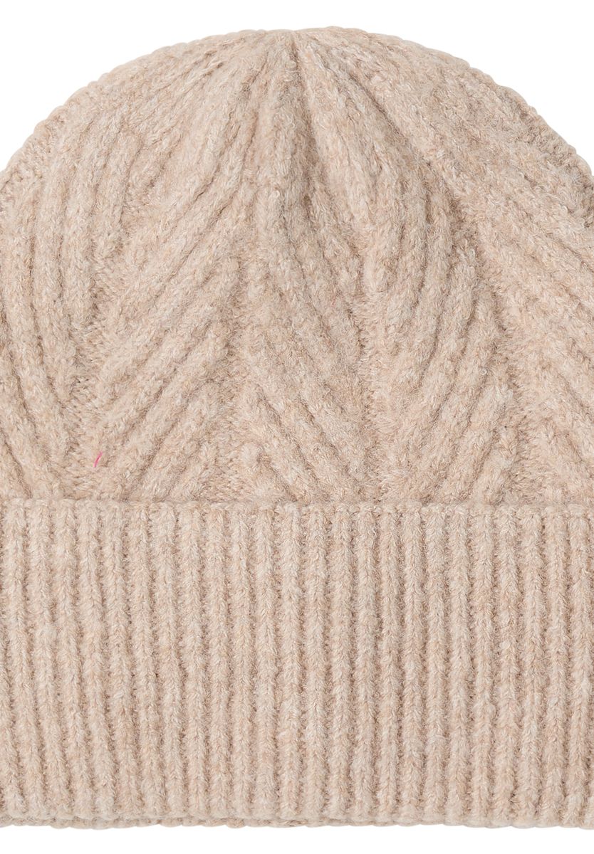 Strickmütze mit Struktur