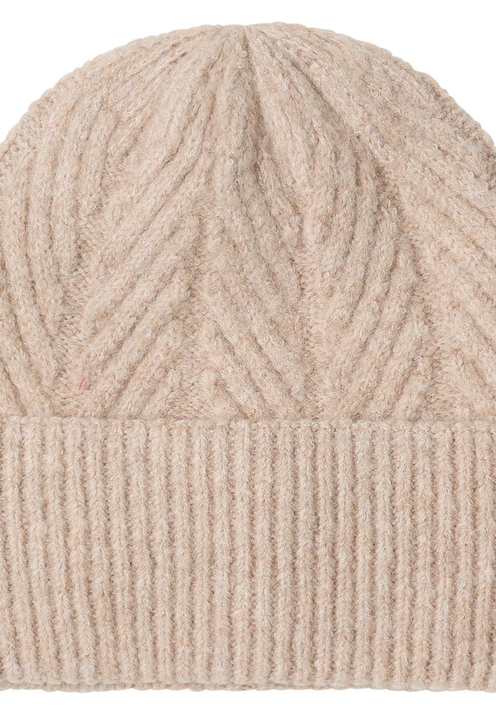 Strickmütze mit Struktur