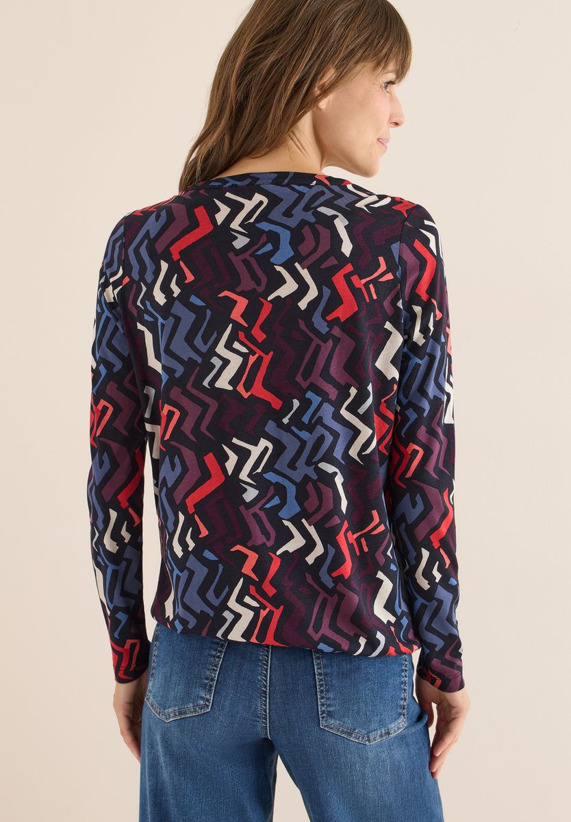 Gemustertes Tunika-Shirt