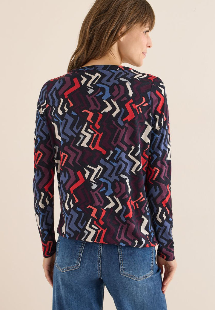 Gemustertes Tunika-Shirt