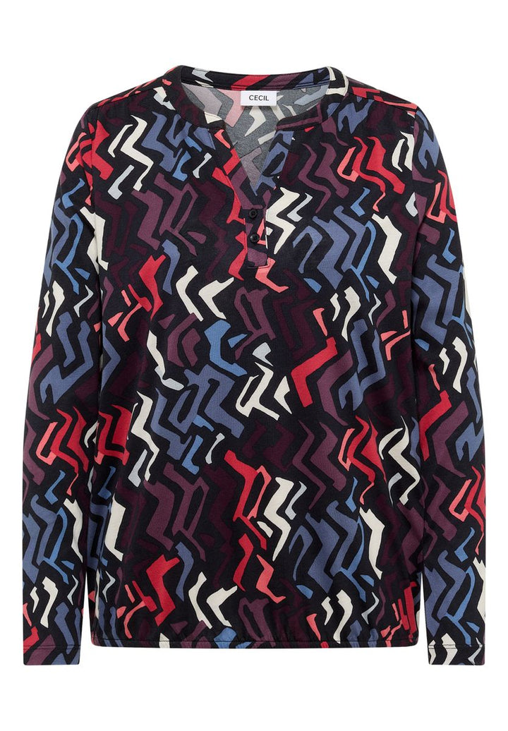 Gemustertes Tunika-Shirt