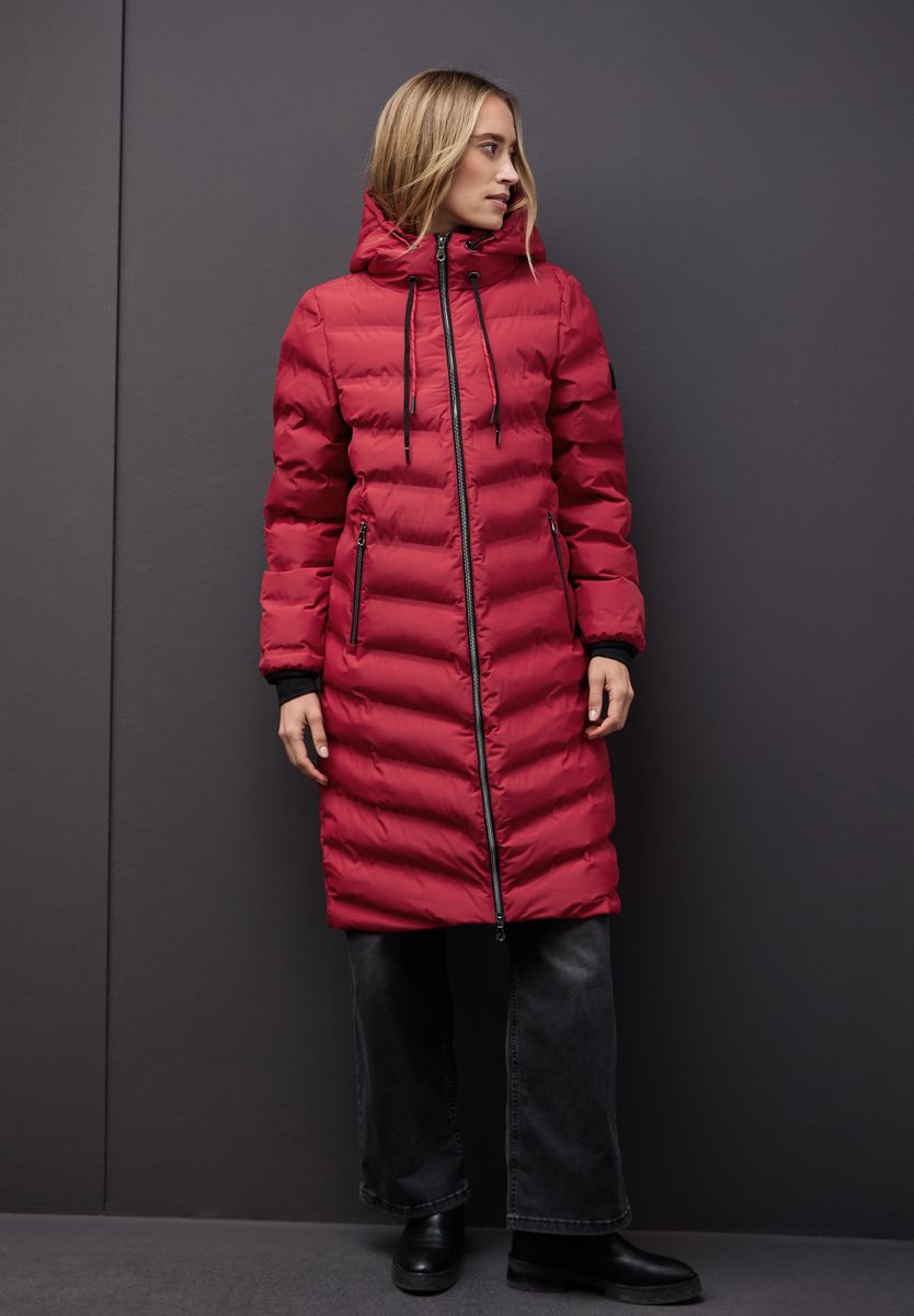 Mantel mit geklebten Nähten