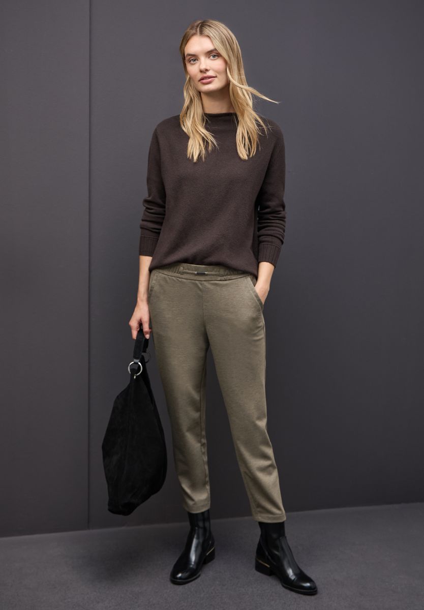 Melange Hose mit Detail