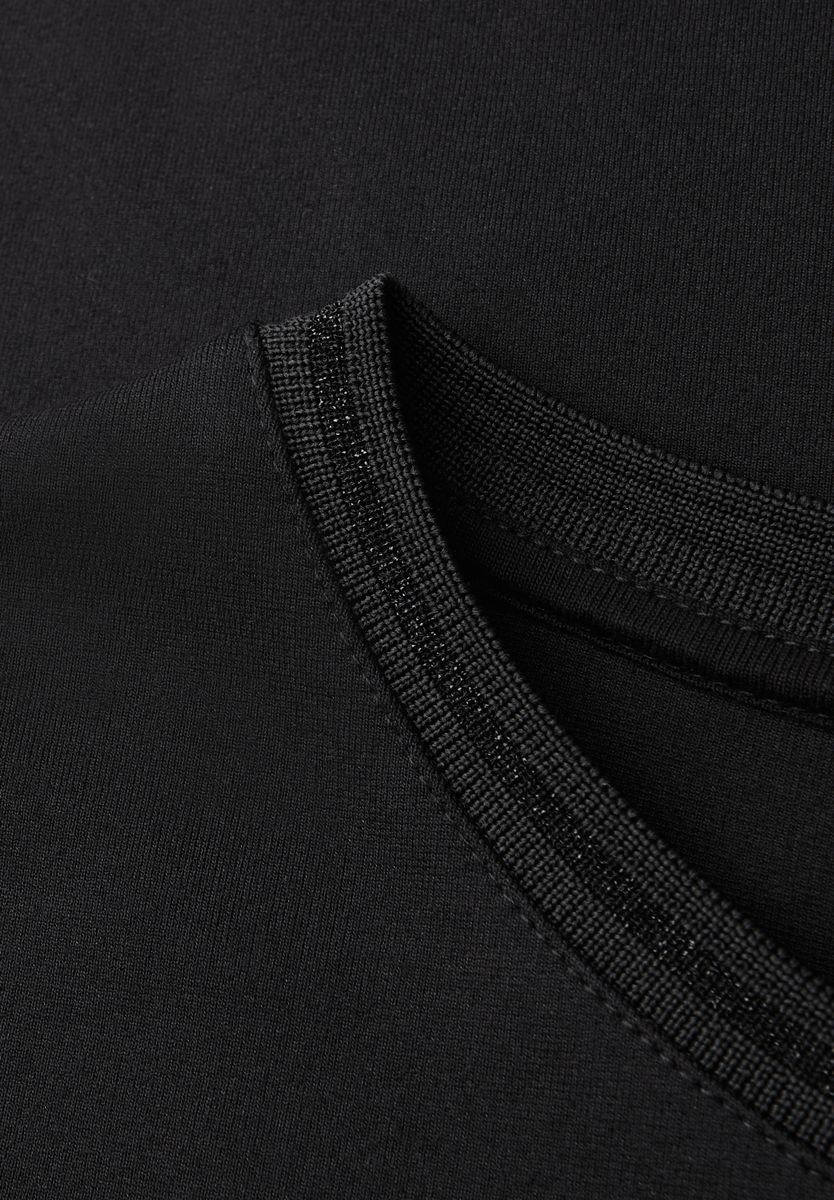 Jersey-Kleid in Unifarbe