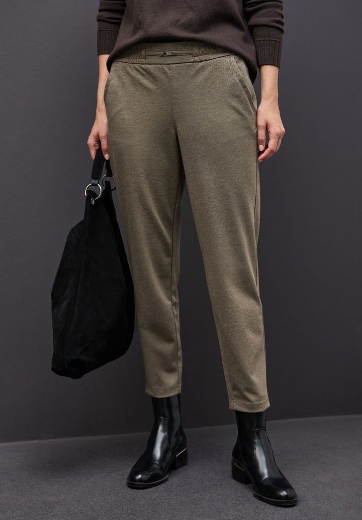 Melange Hose mit Detail