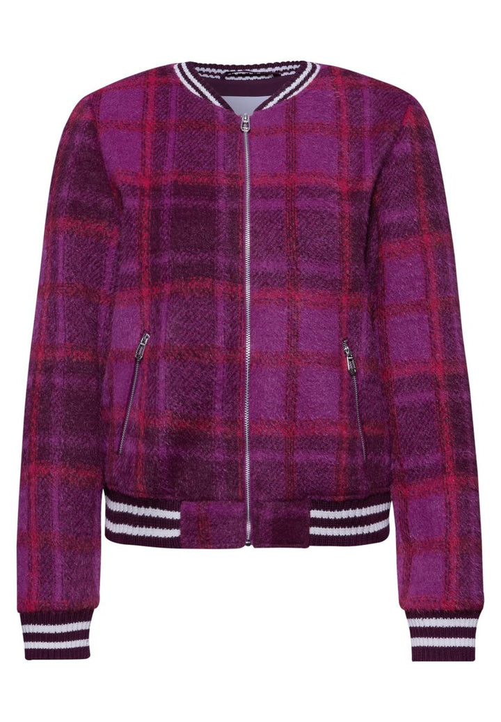 Karierter Federgarn Blouson