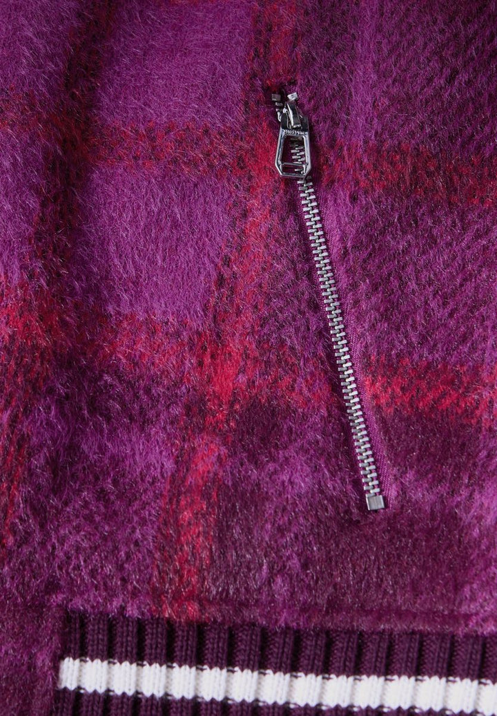 Karierter Federgarn Blouson