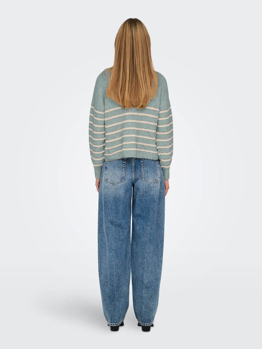 ONLTOKYO L/S ZIP PULLOVER KNT NOOS