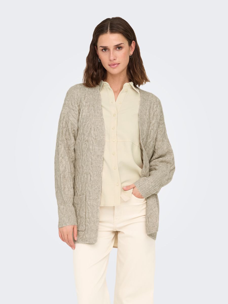 JDYBLISS LS OPEN LONG CABLE CARDIGAN KNT
