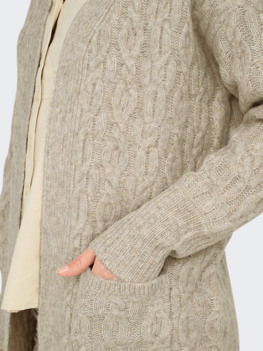 JDYBLISS LS OPEN LONG CABLE CARDIGAN KNT