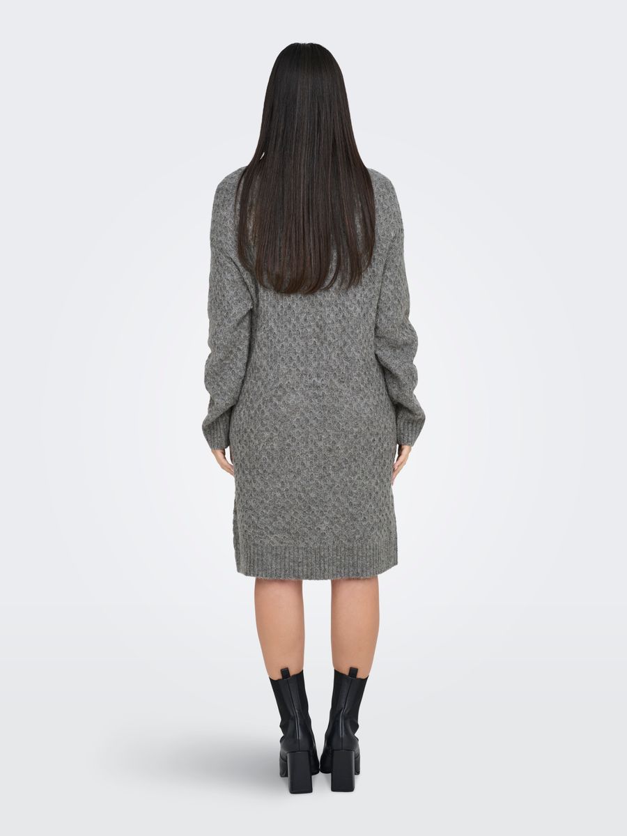 JDYBIGUM L/S COWL NECK DRESS KNT