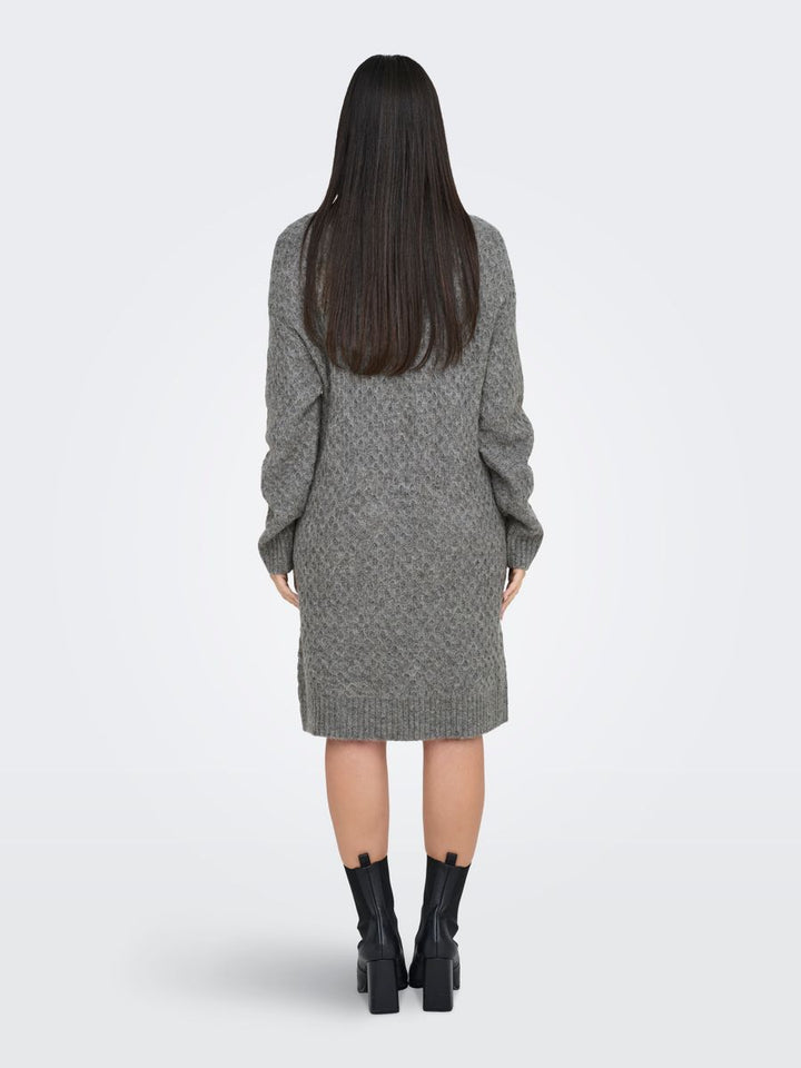 JDYBIGUM L/S COWL NECK DRESS KNT