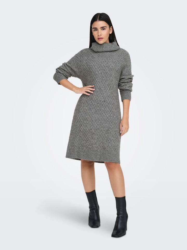 JDYBIGUM L/S COWL NECK DRESS KNT