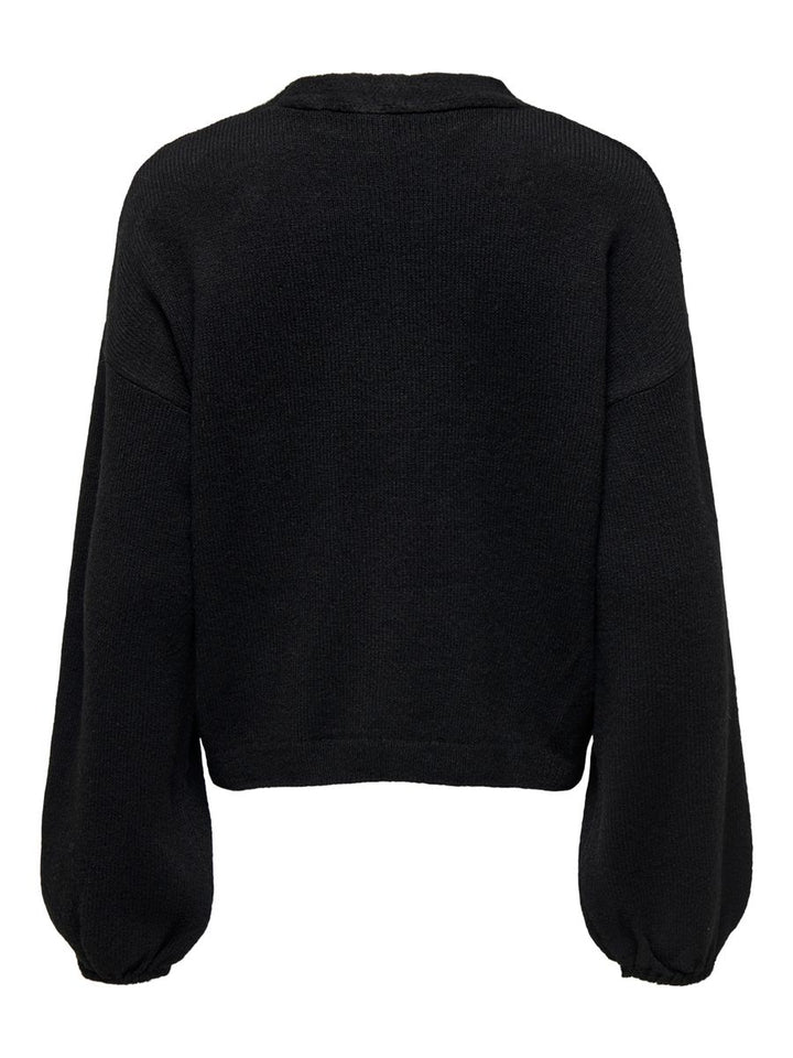 ONLDONNA LS BOW V-NECK KNT