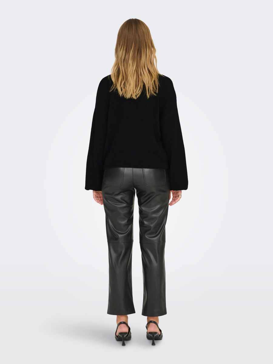 ONLDONNA LS BOW V-NECK KNT