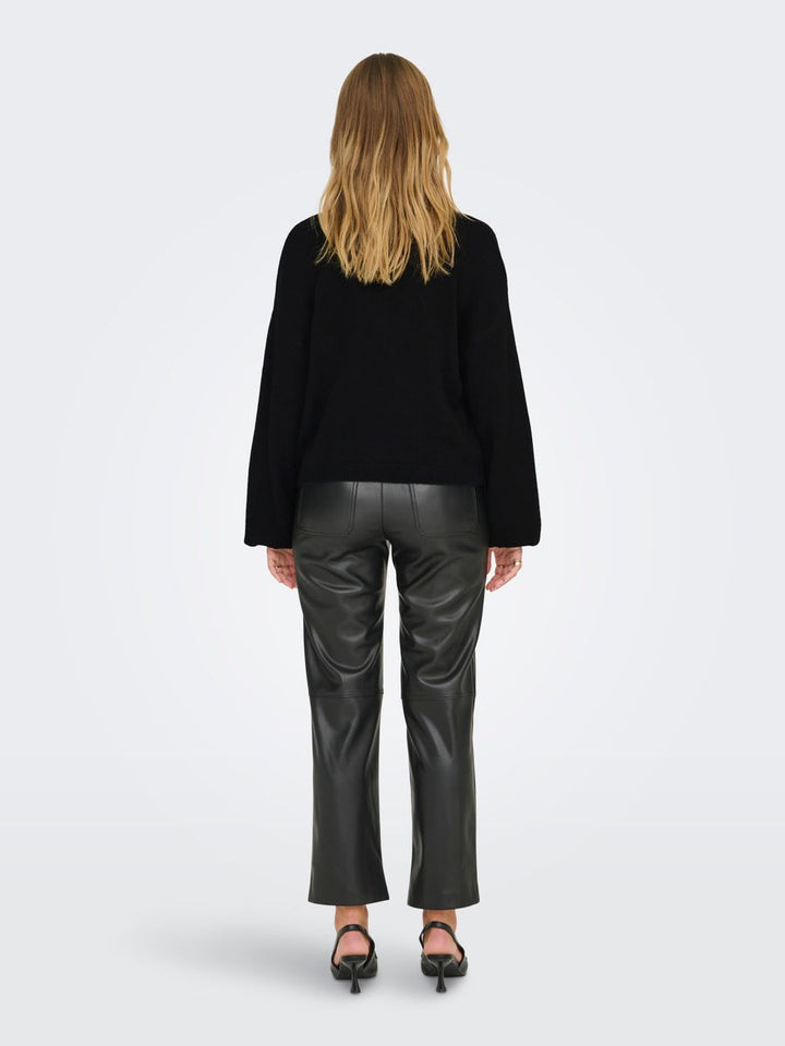 ONLDONNA LS BOW V-NECK KNT