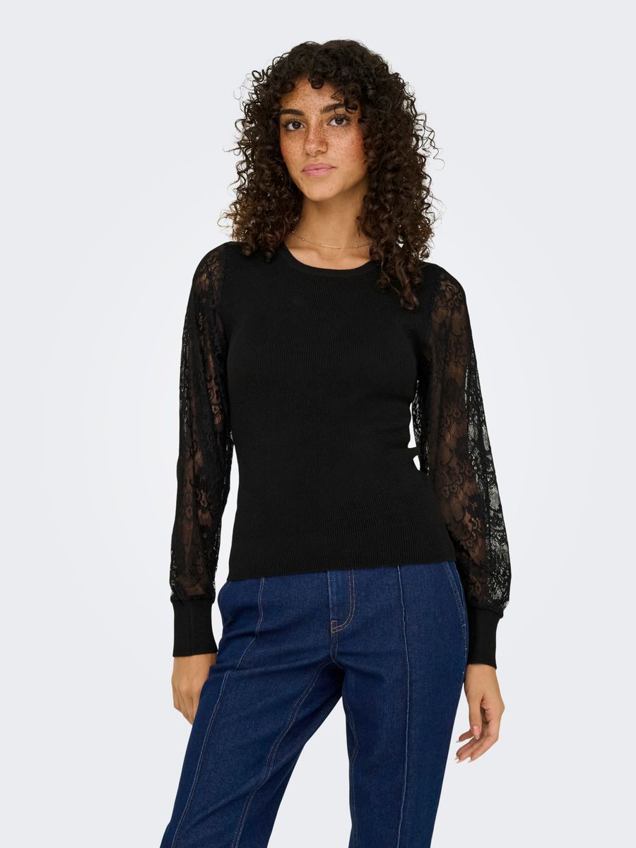 ONLPERRY LIFE LS MIX O-NECK KNT