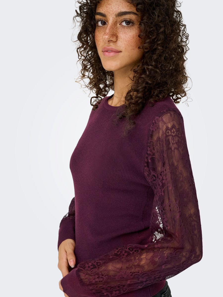 ONLPERRY LIFE LS MIX O-NECK KNT