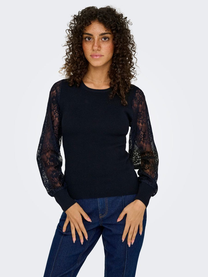 ONLPERRY LIFE LS MIX O-NECK KNT