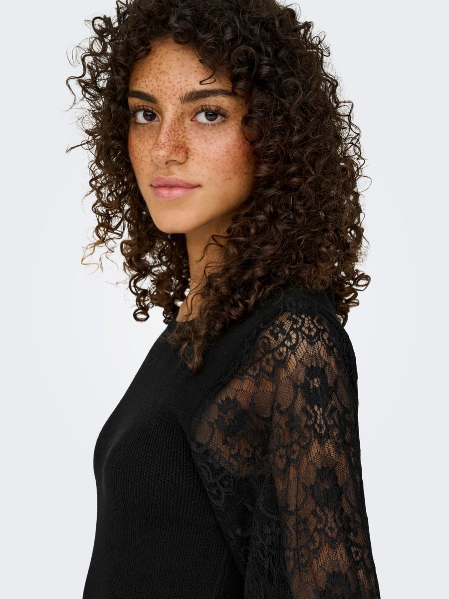 ONLPERRY LIFE LS MIX O-NECK KNT