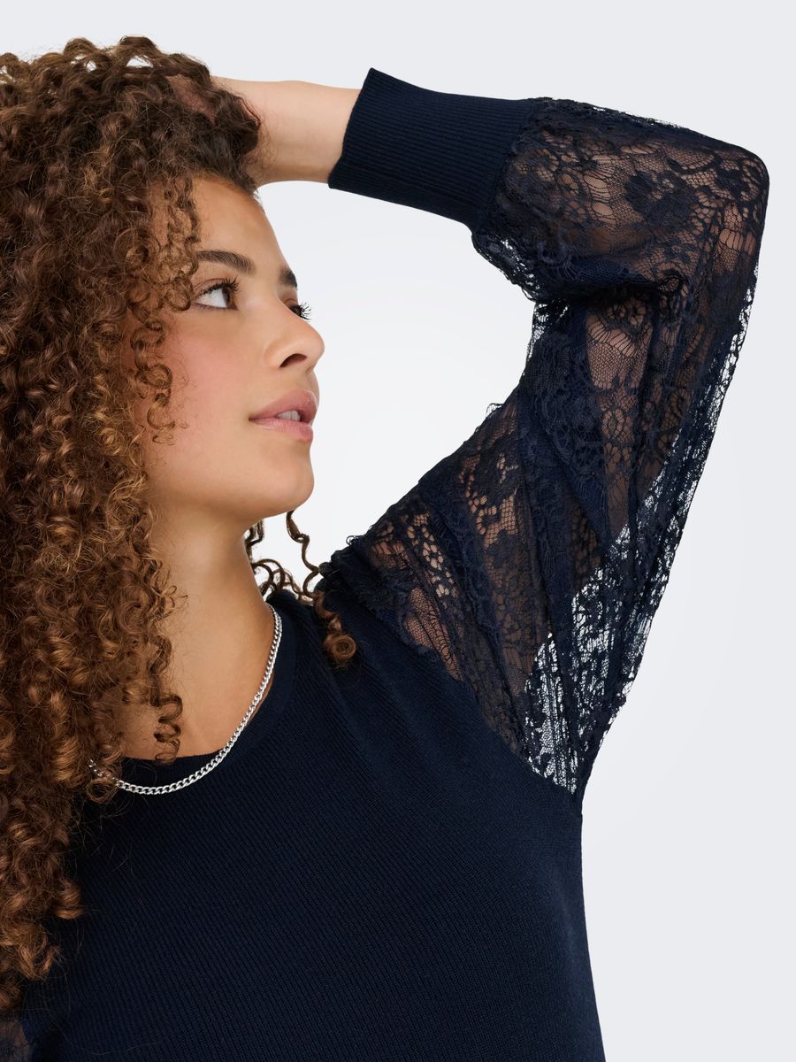 ONLPERRY LIFE LS MIX O-NECK KNT