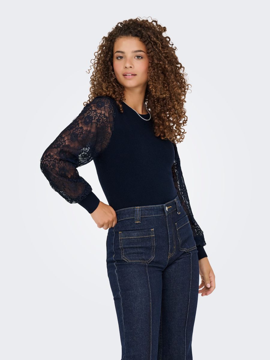 ONLPERRY LIFE LS MIX O-NECK KNT