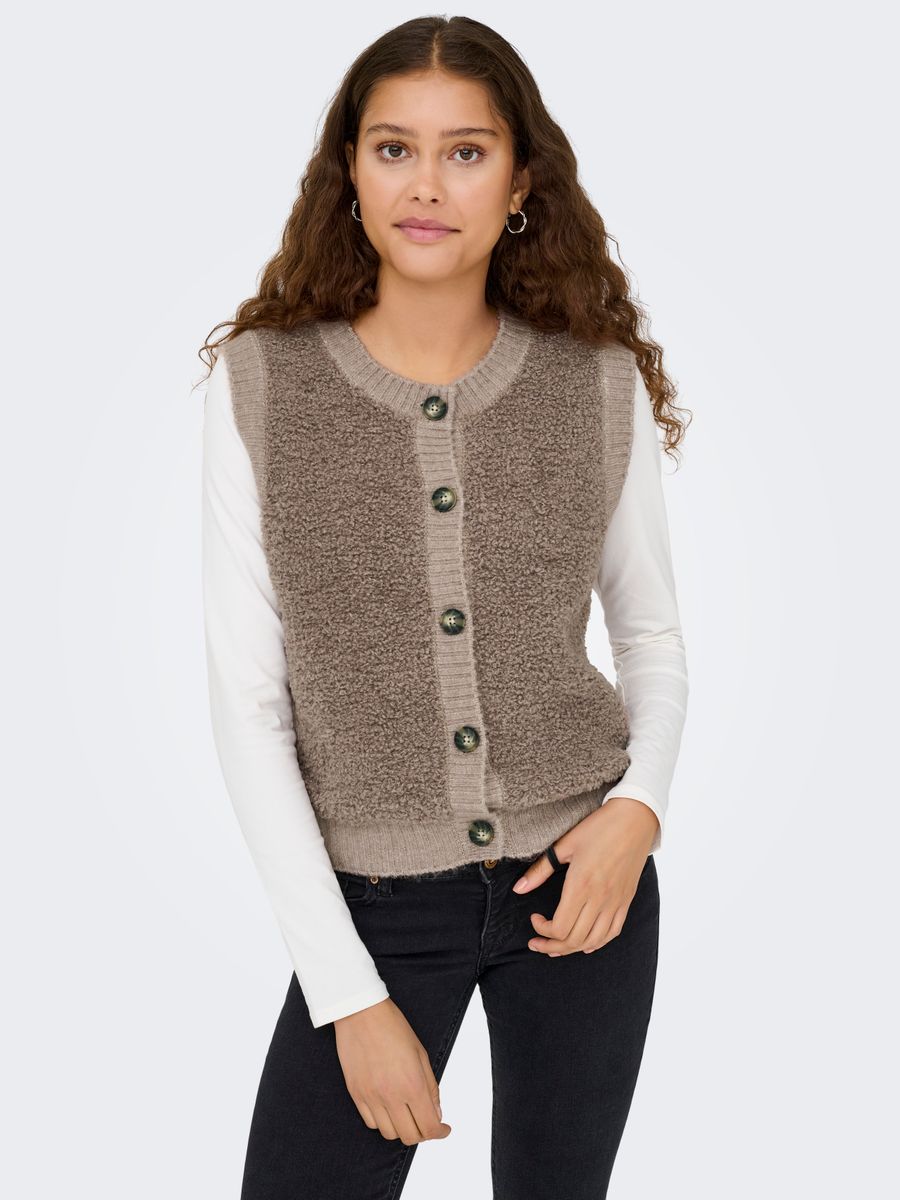 JDYEIRA LIFE S/L ON BUTTON VEST KNT NOOS