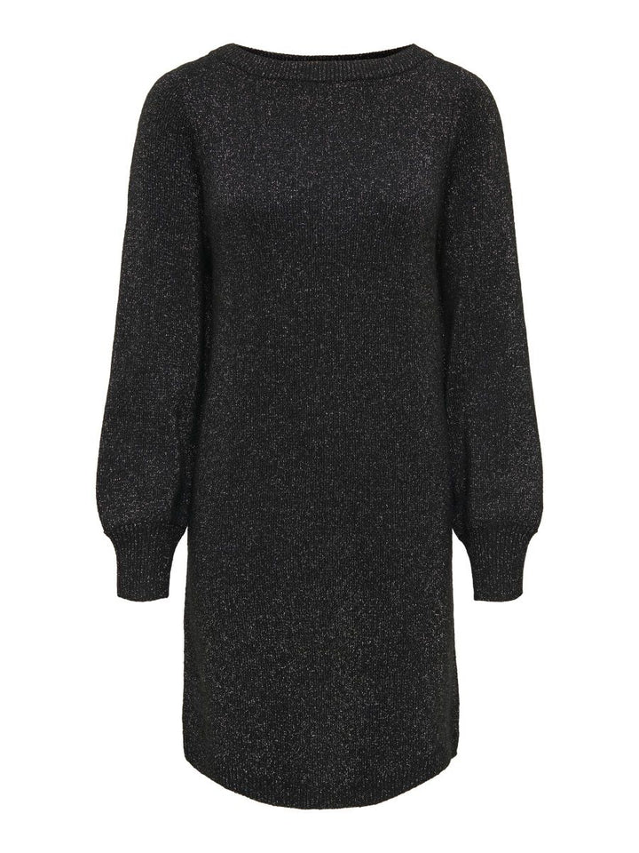 JDYRUE GLITTER L/S BOATNECK DRESS KNIT