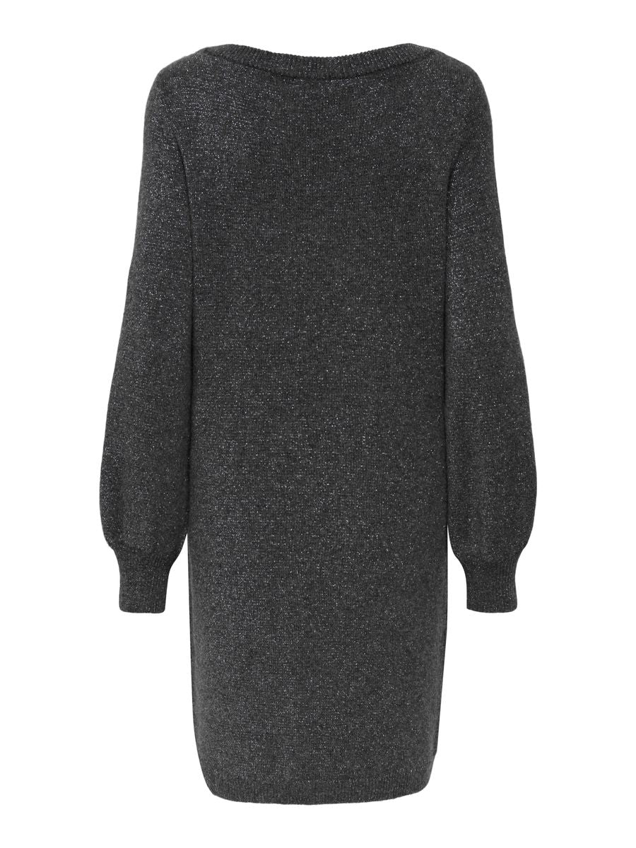 JDYRUE GLITTER L/S BOATNECK DRESS KNIT