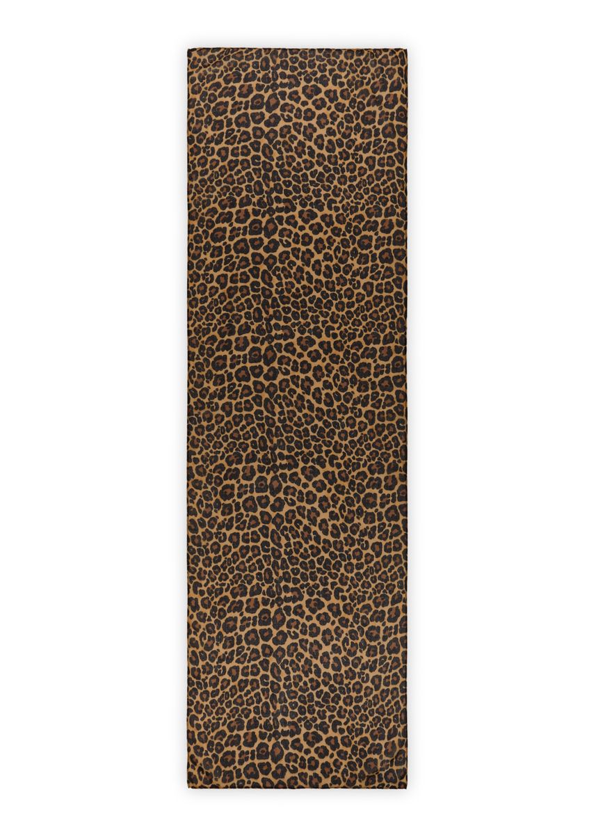 Schal aus recyceltem Polyester mit Leomuster