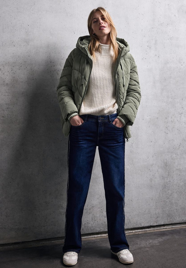 Jacke mit Wellen-Steppung