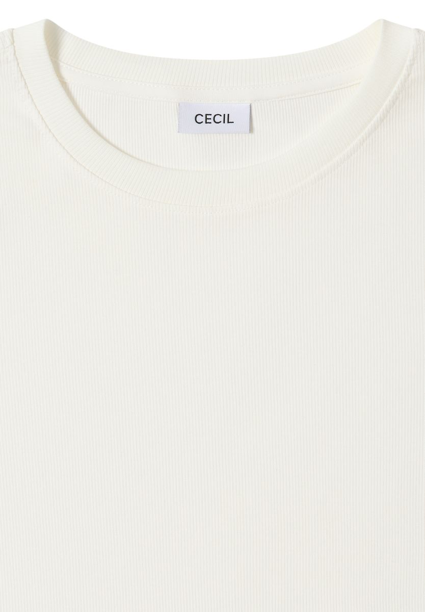 Shirt mit Rippstruktur